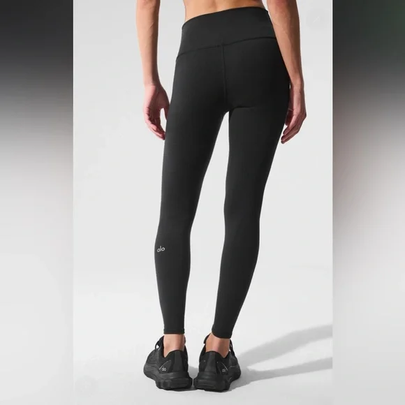 Alo High Waist Airbrush Leggings Black Size S - Picture 2 of 8